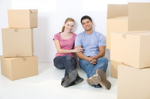 Professional man with van service in Ealing planning a move