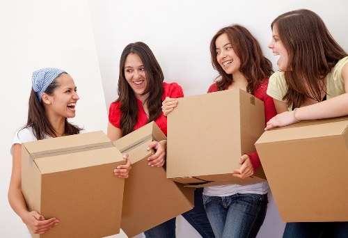 Packed moving boxes ready for a home move in Ealing