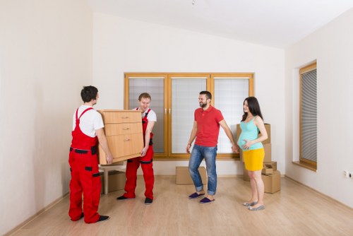 Local removals team planning access and parking for an Ealing property