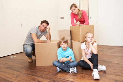 Careful handling of household items during a move