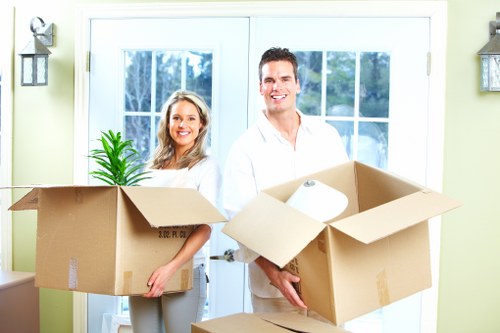 Local removals crew working near an Ealing residential street