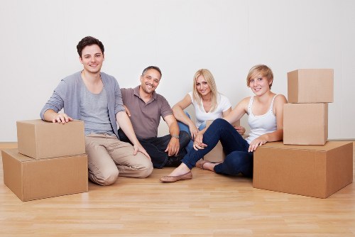 Local Ealing moving service loading furniture carefully