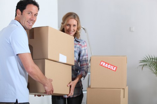 Packed moving boxes ready for a local Ealing removals service